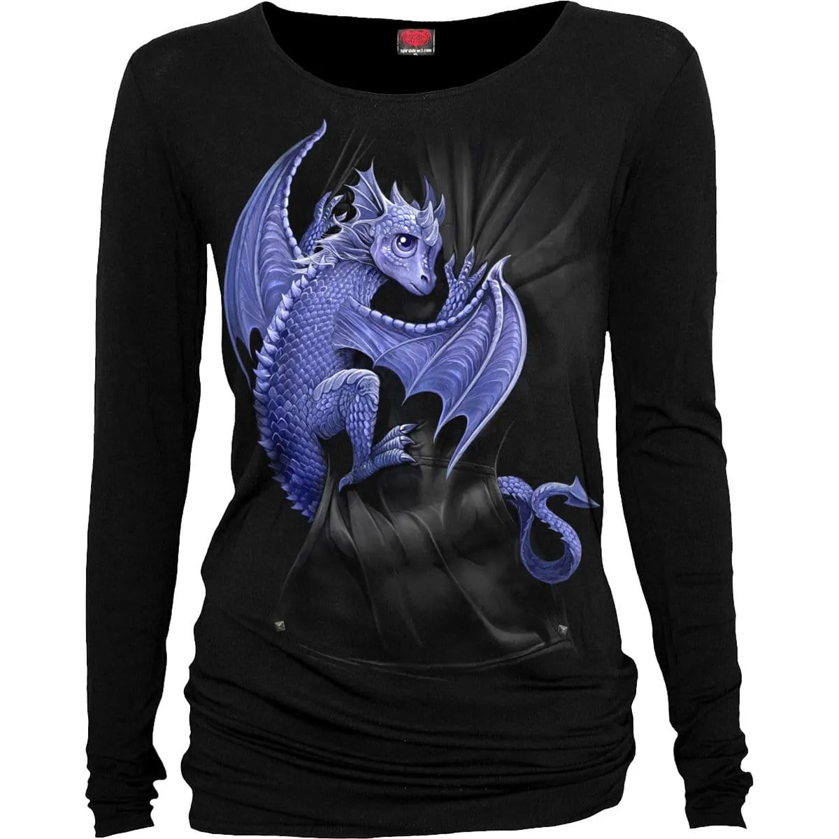 POCKET DRAGON - Baggy Top Black sold by Spiral Direct