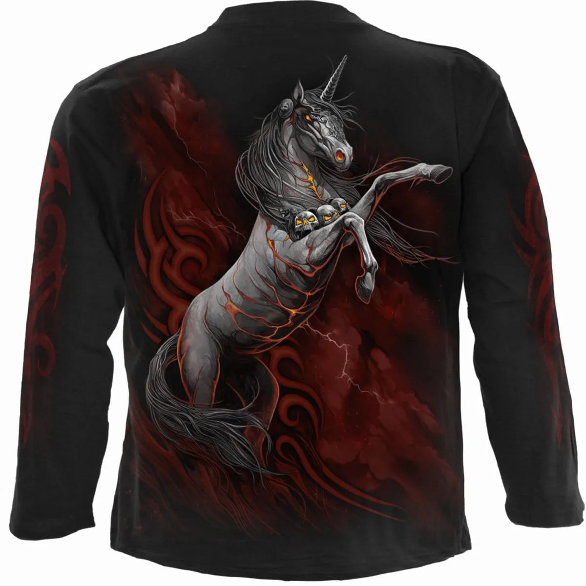 INFERNAL UNICORN - Longsleeve T-Shirt Black sold by Spiral Direct product image thumbnail 2