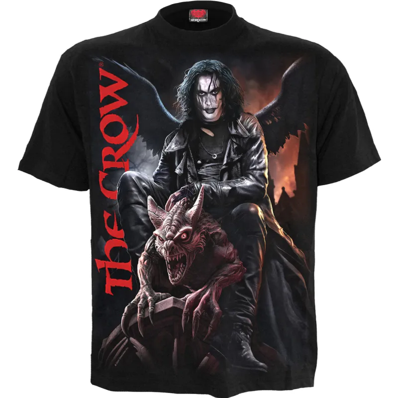 THE CROW - GARGOYLE - Front Print T-Shirt Black sold by Spiral Direct