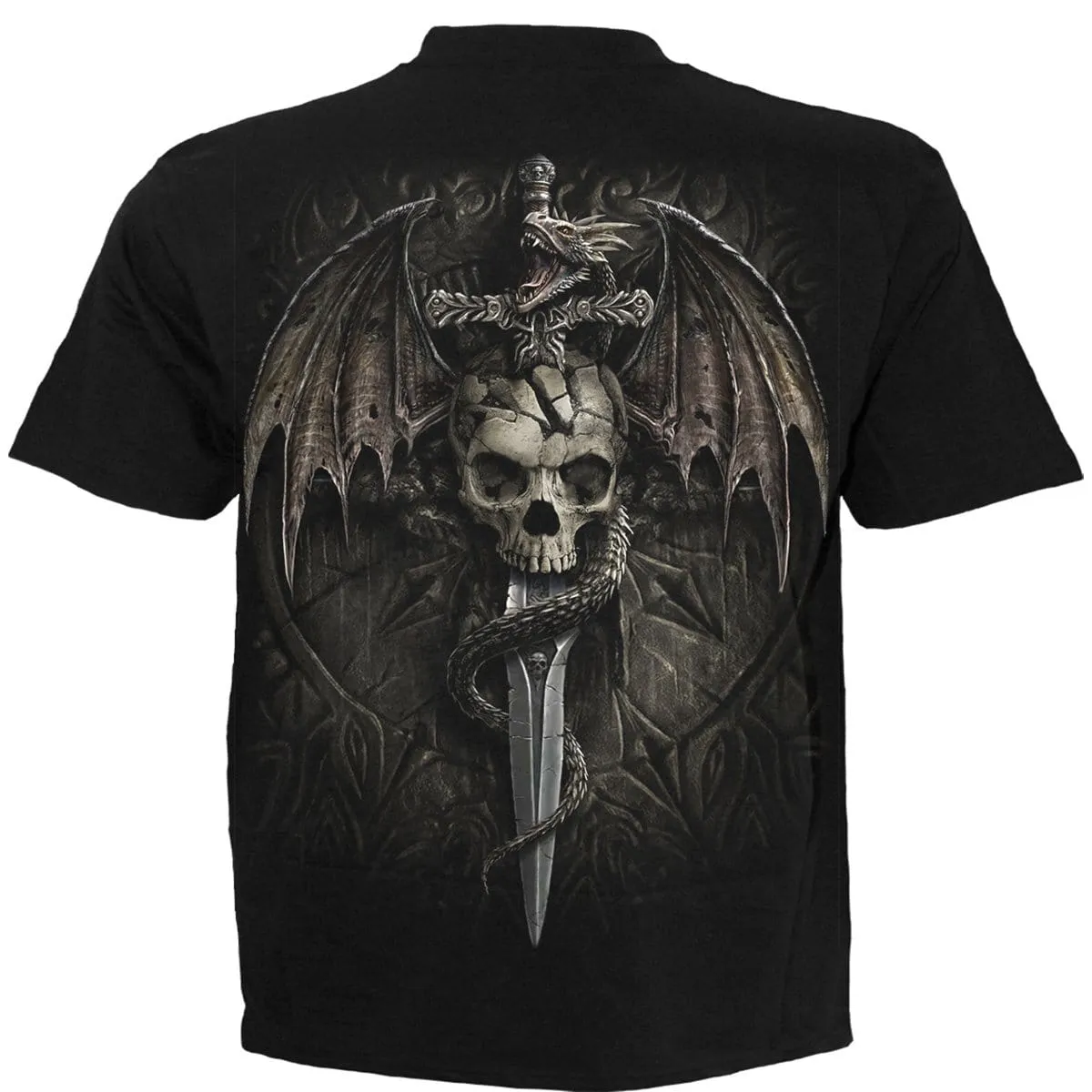 DRACO SKULL - T-Shirt Black sold by Spiral Direct product image thumbnail 2
