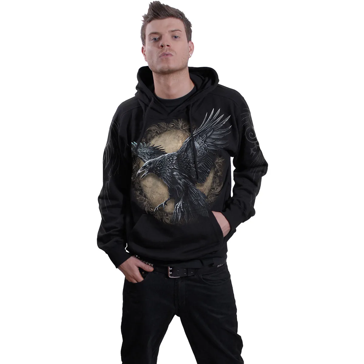 RAVEN WISE - Hoody Black sold by Spiral Direct product image thumbnail 3