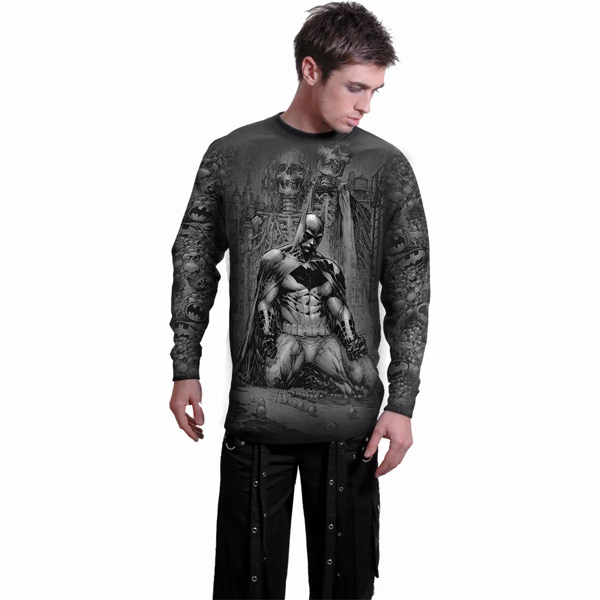 BATMAN - VENGEANCE WRAP - Allover Longsleeve T-Shirt Black sold by Spiral Direct product image thumbnail 3