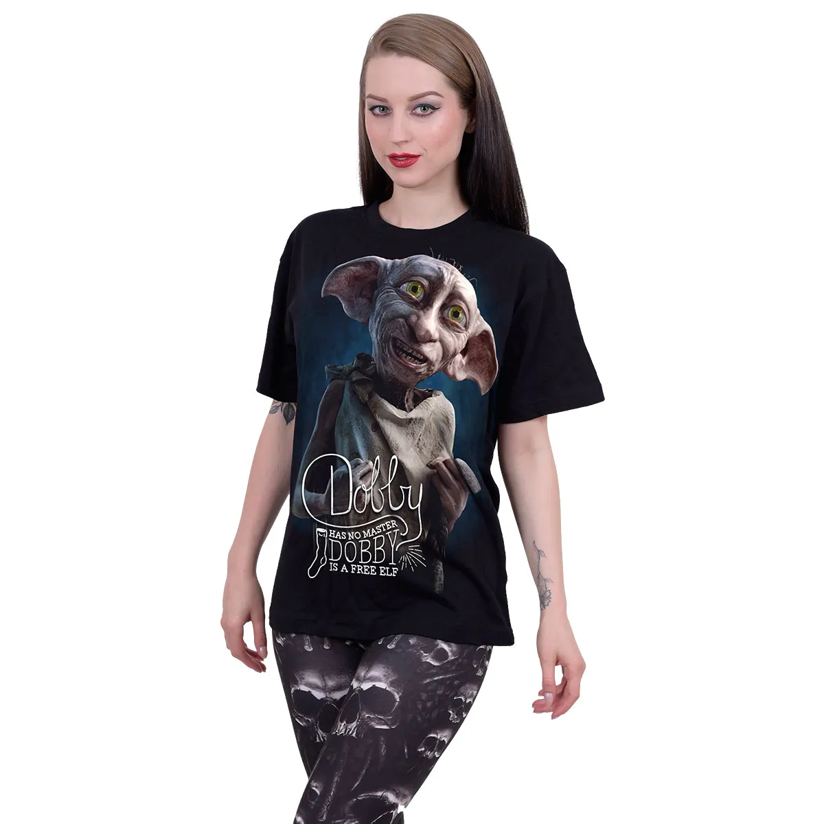 DOBBY - Front Print T-Shirt Black sold by Spiral Direct product image thumbnail 2