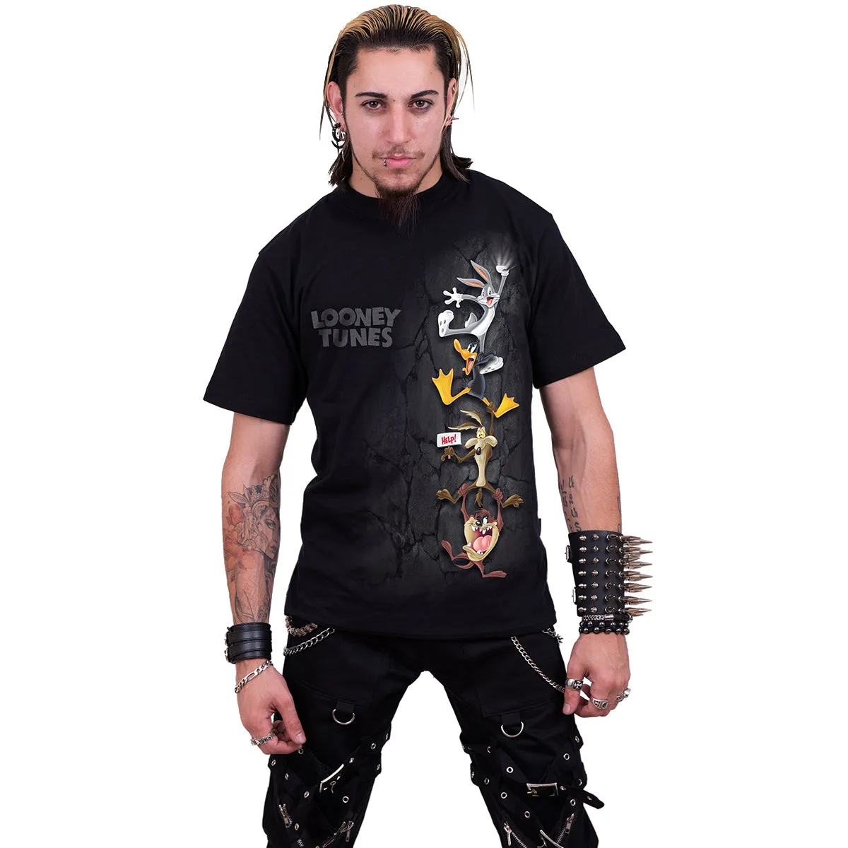HANGING TUNES - Front Print T-Shirt Black sold by Spiral Direct product image thumbnail 2