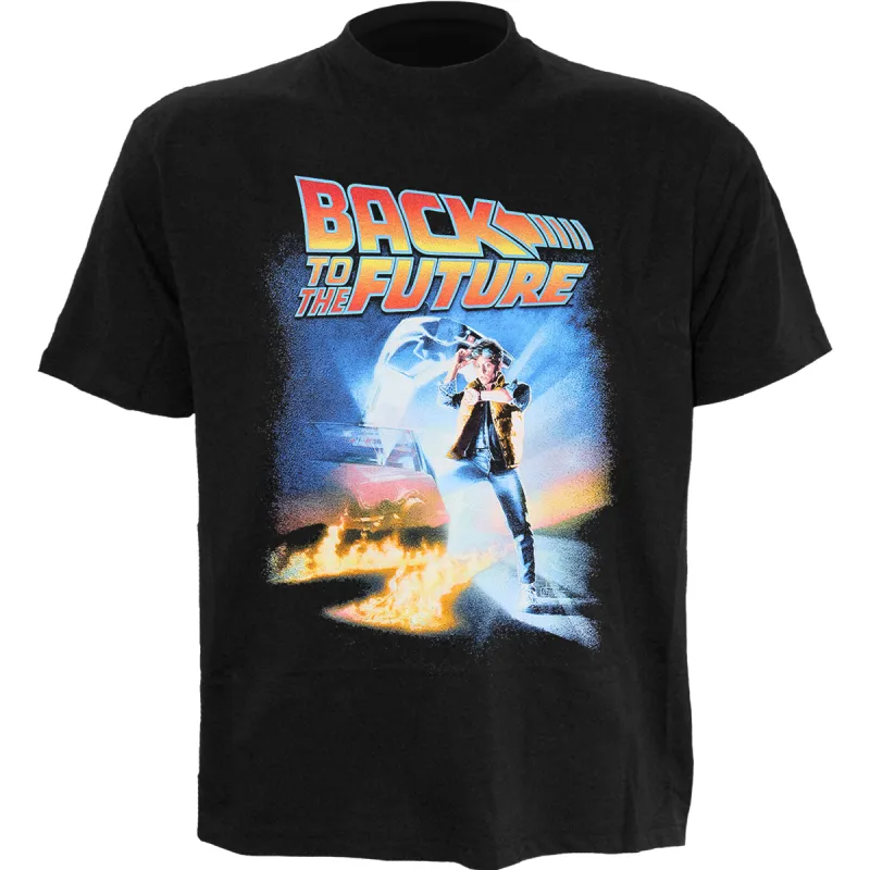 BACK TO THE FUTURE - POSTER - Front Print T-Shirt Black sold by Spiral Direct