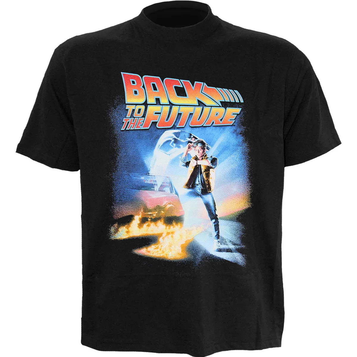 BACK TO THE FUTURE - POSTER - Front Print T-Shirt Black sold by Spiral Direct