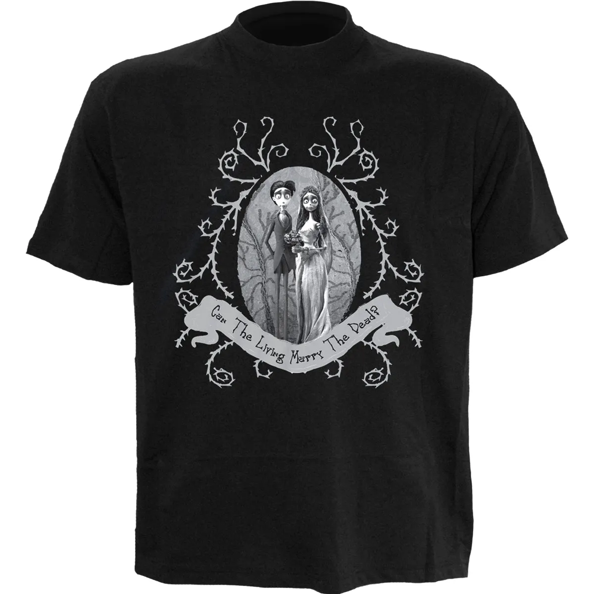 CORPSE BRIDE - DEAD WEDDING - Front Print T-Shirt Black sold by Spiral Direct