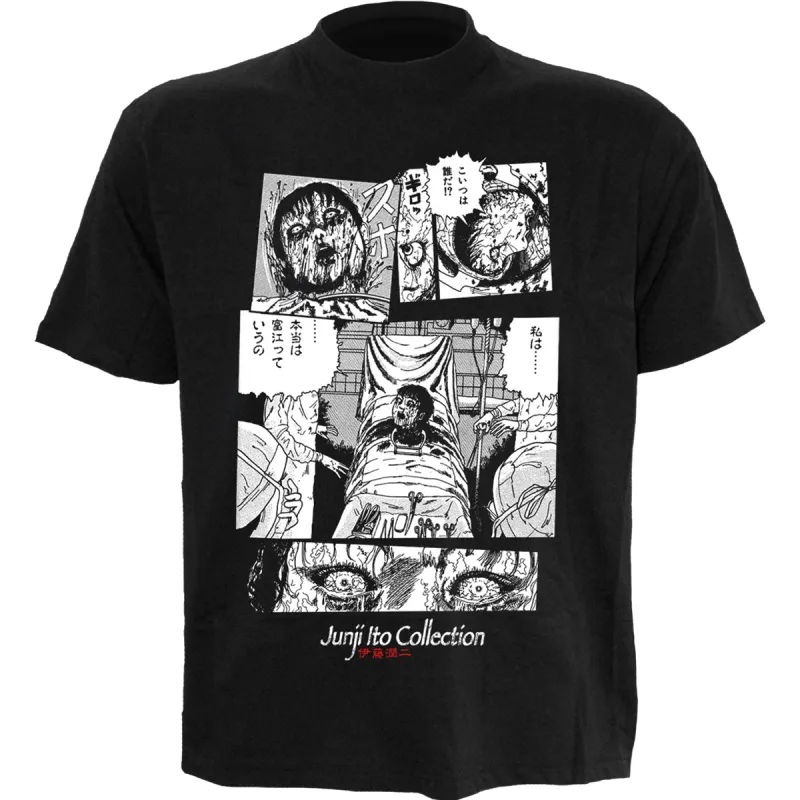 JUNJI-ITO - SURGERY - Front Print T-Shirt Black sold by Spiral Direct