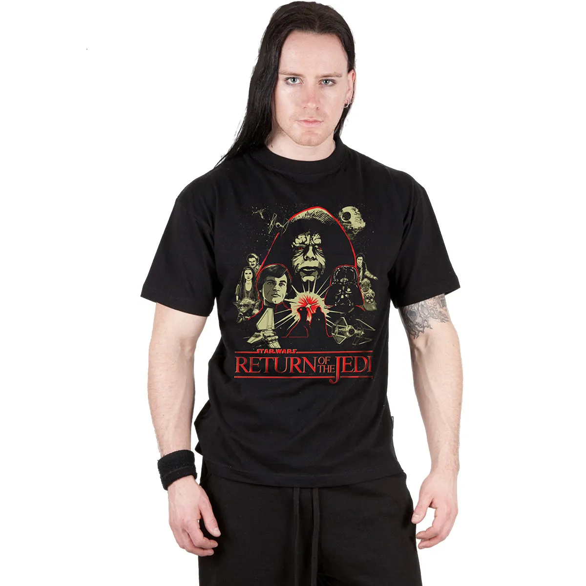 STAR WARS - MONTAGE - Front Print T-Shirt Black sold by Spiral Direct product image thumbnail 2