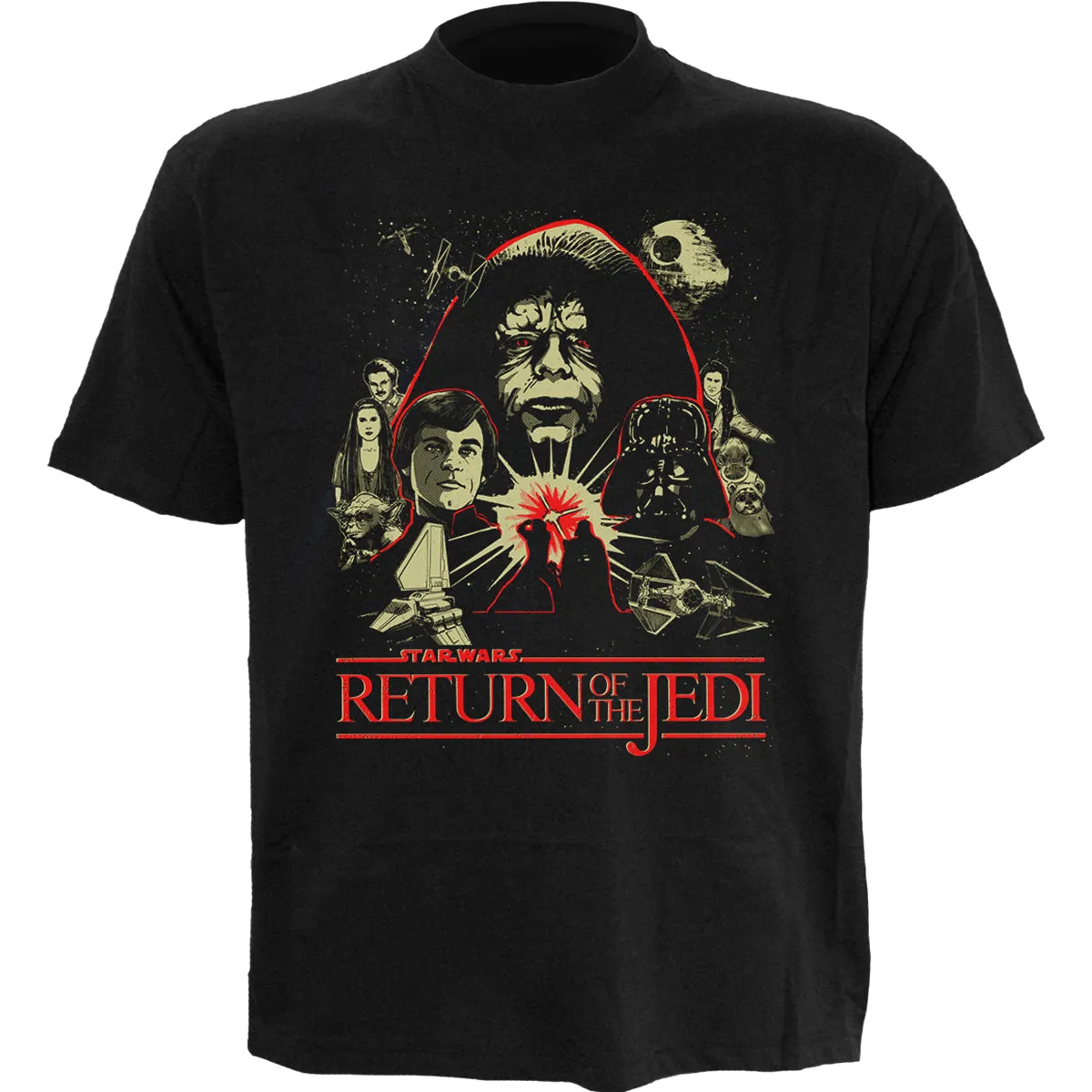 STAR WARS - MONTAGE - Front Print T-Shirt Black sold by Spiral Direct