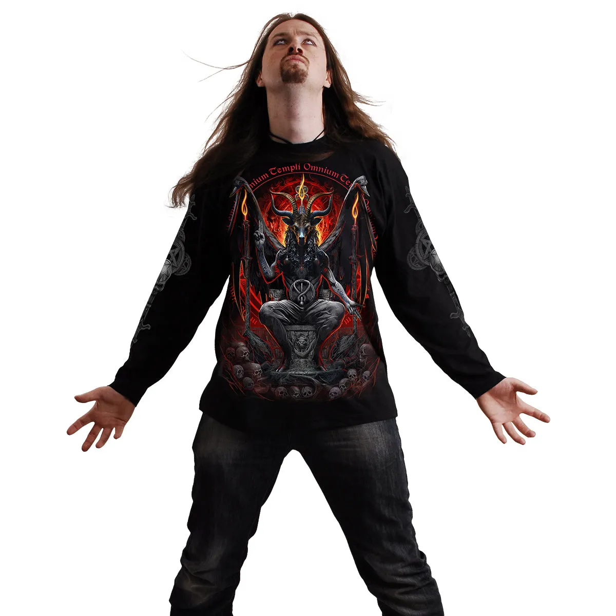 BAPHOMET - Longsleeve T-Shirt Black sold by Spiral Direct product image thumbnail 3