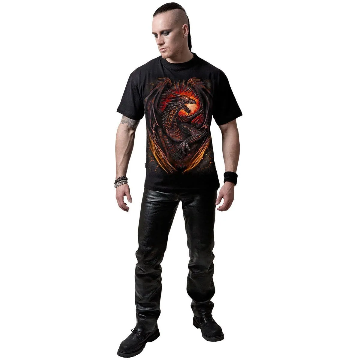 DRAGON FURNACE - T-Shirt Black sold by Spiral Direct product image thumbnail 3