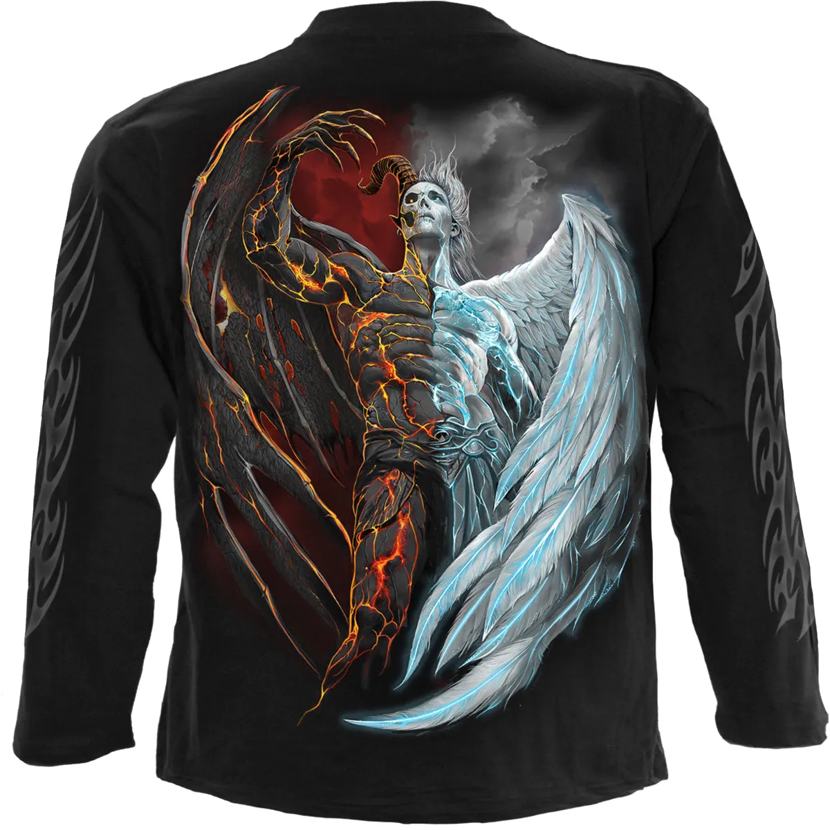 DIVIDED SOUL - Longsleeve T-Shirt Black sold by Spiral Direct product image thumbnail 2