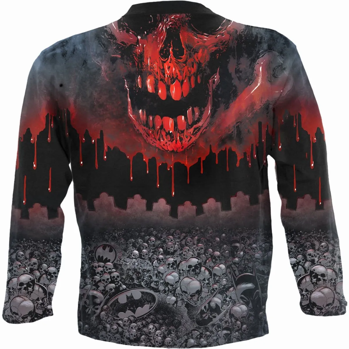BATMAN - ASYLUM WRAP - Allover Longsleeve T-Shirt Black sold by Spiral Direct product image thumbnail 2