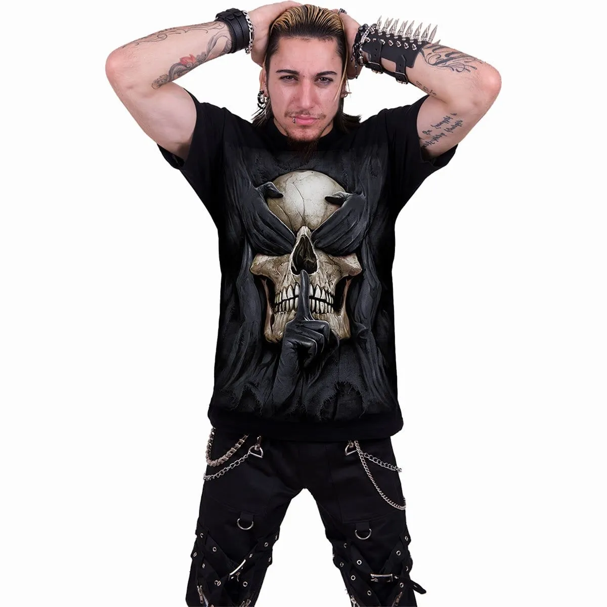 SEE NO EVIL - T-Shirt Black sold by Spiral Direct product image thumbnail 3