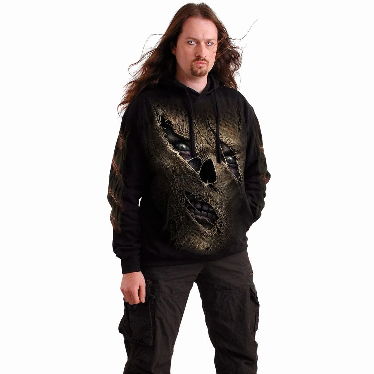 THREAD SCARE - Hoody Black sold by Spiral Direct product image thumbnail 3