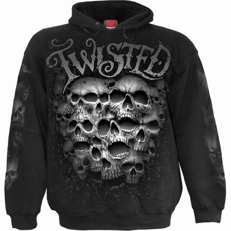 TWISTED SKULLS - Hoody Black sold by Spiral Direct