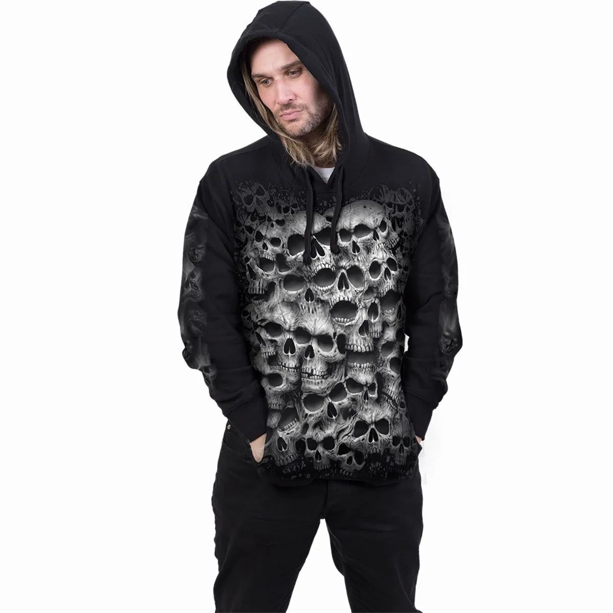 TWISTED SKULLS - Hoody Black sold by Spiral Direct product image thumbnail 3