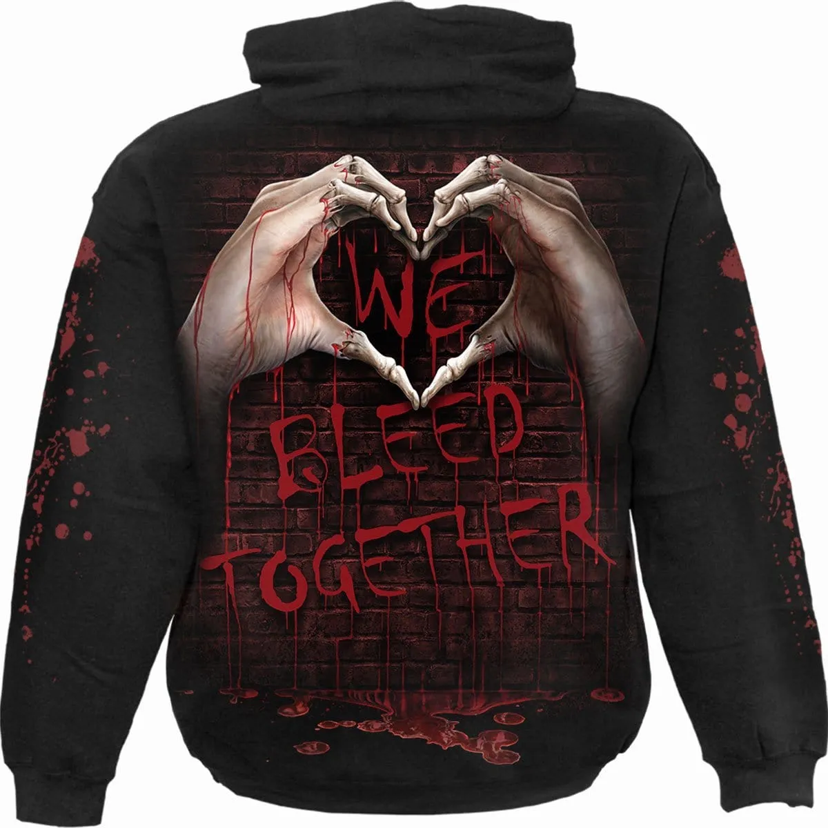 WE BLEED TOGETHER - Hoody Black sold by Spiral Direct product image thumbnail 2