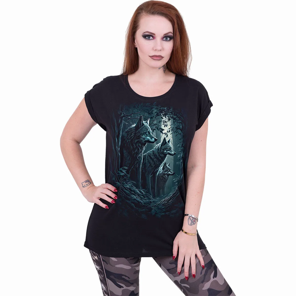 FOREST GUARDIANS - Turnup Sleeve Loosefit Tee sold by Spiral Direct product image thumbnail 2