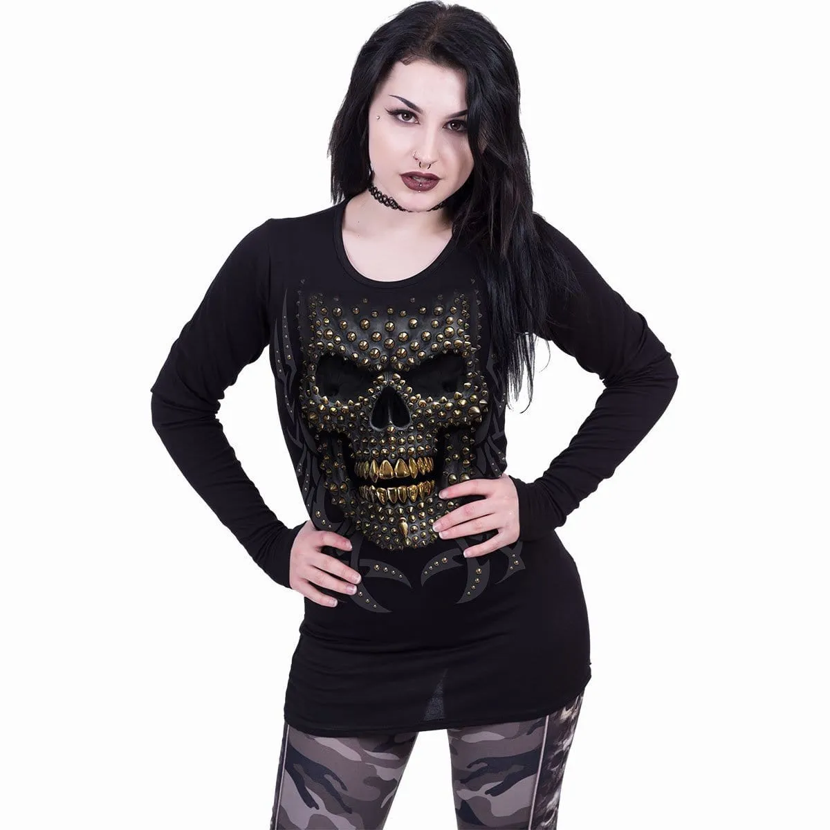 BLACK GOLD - Baggy Top Black sold by Spiral Direct product image thumbnail 2