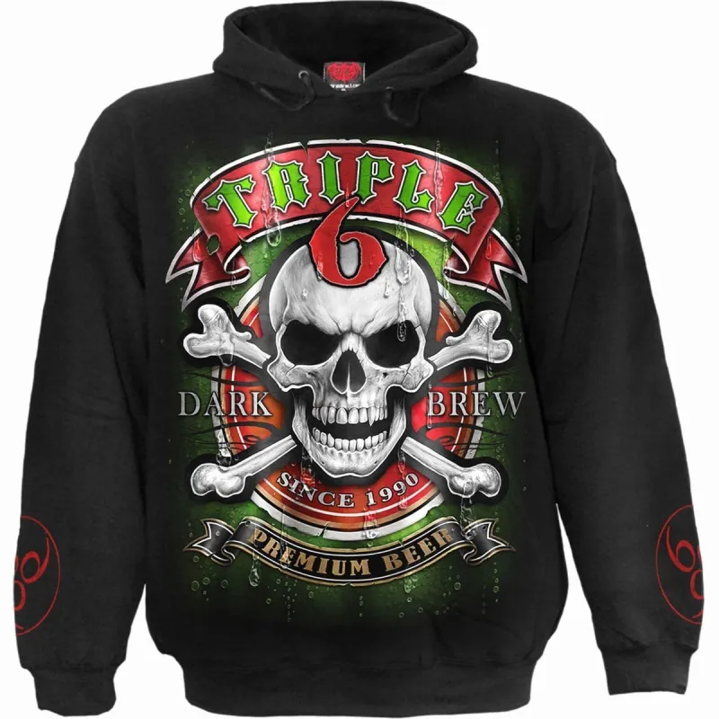 TRIPLE 6 - Hoody Black sold by Spiral Direct