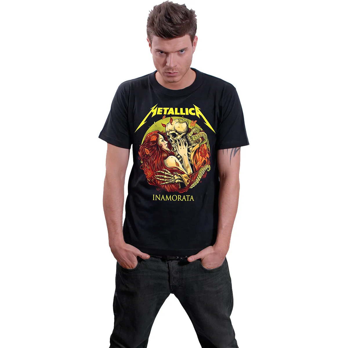 METALLICA - INAMORATA - Front Print T-Shirt Black sold by Spiral Direct product image thumbnail 2