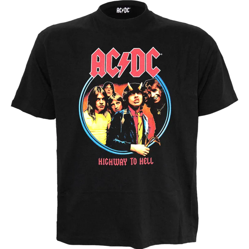 AC/DC - HIGHWAY TO HELL - Front Print T-Shirt Black sold by Spiral Direct