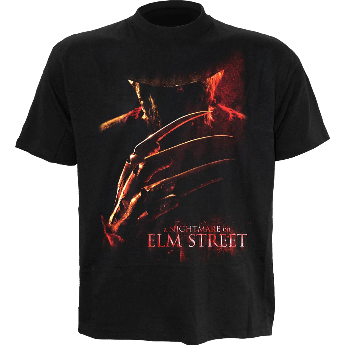 NIGHTMARE ON ELM STREET - POSTER - Front Print T-Shirt Black sold by Spiral Direct