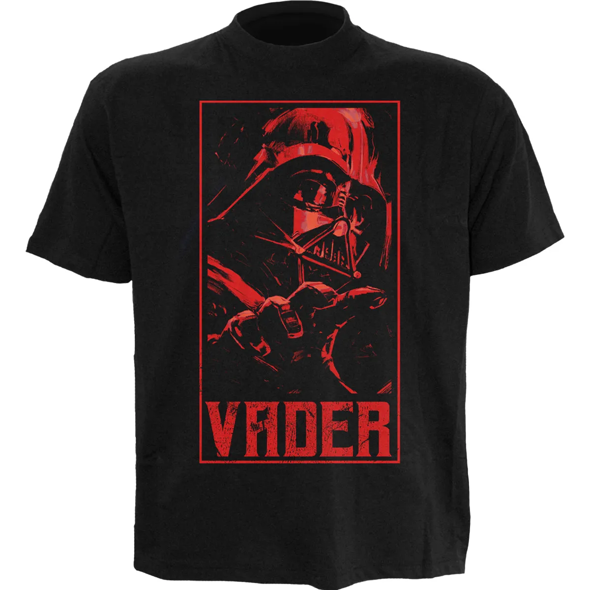 STAR WARS KENOBI - VADER - Front Print T-Shirt Black sold by Spiral Direct
