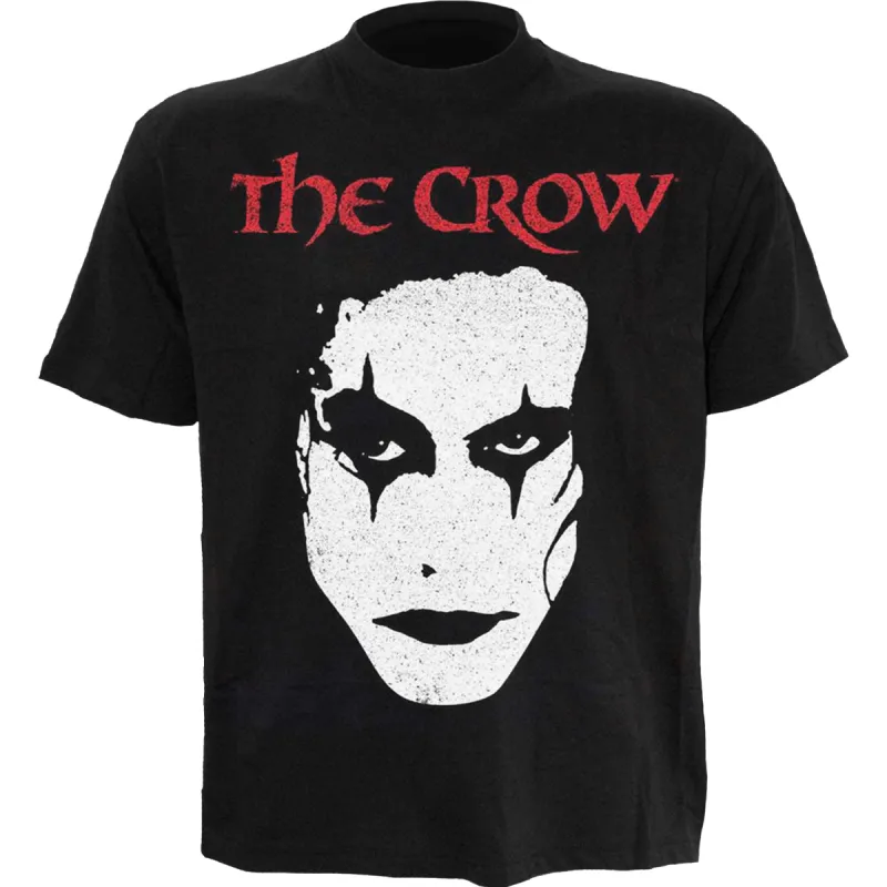THE CROW - FACE - Front Print T-Shirt Black sold by Spiral Direct