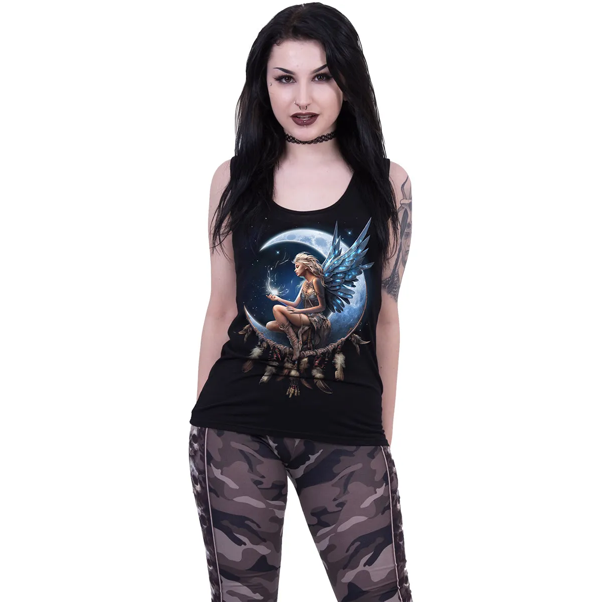 MOON FAIRY - Razor Back Top Black sold by Spiral Direct product image thumbnail 2