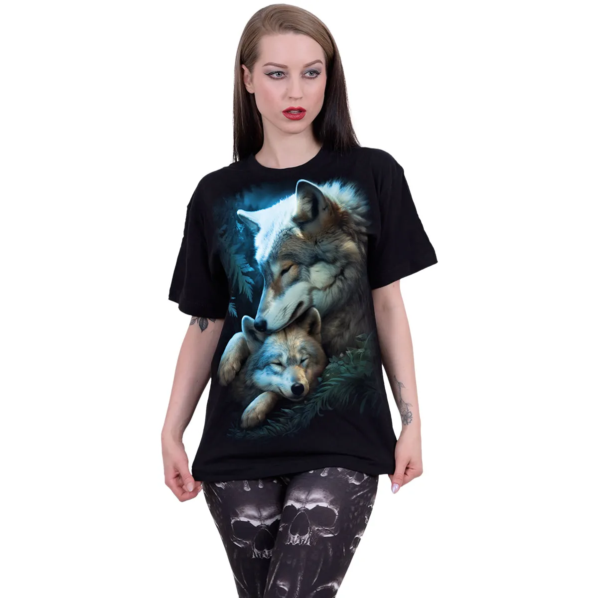 MOTHER'S LOVE - Front Print T-Shirt Black sold by Spiral Direct product image thumbnail 2