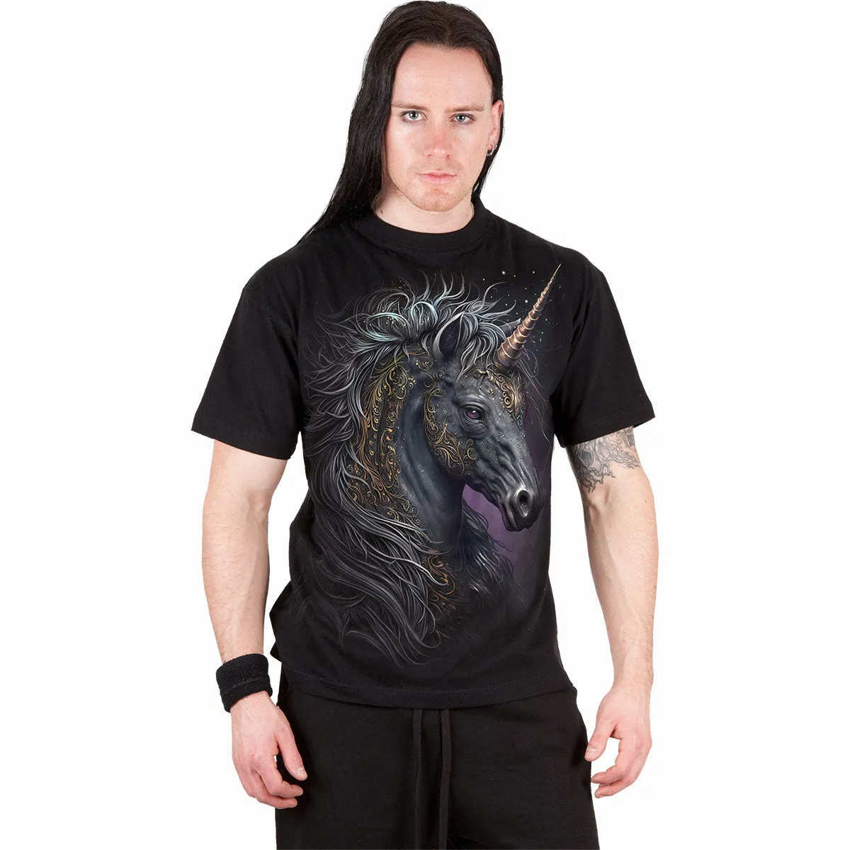 CELTIC UNICORN - T-Shirt Black sold by Spiral Direct product image thumbnail 3