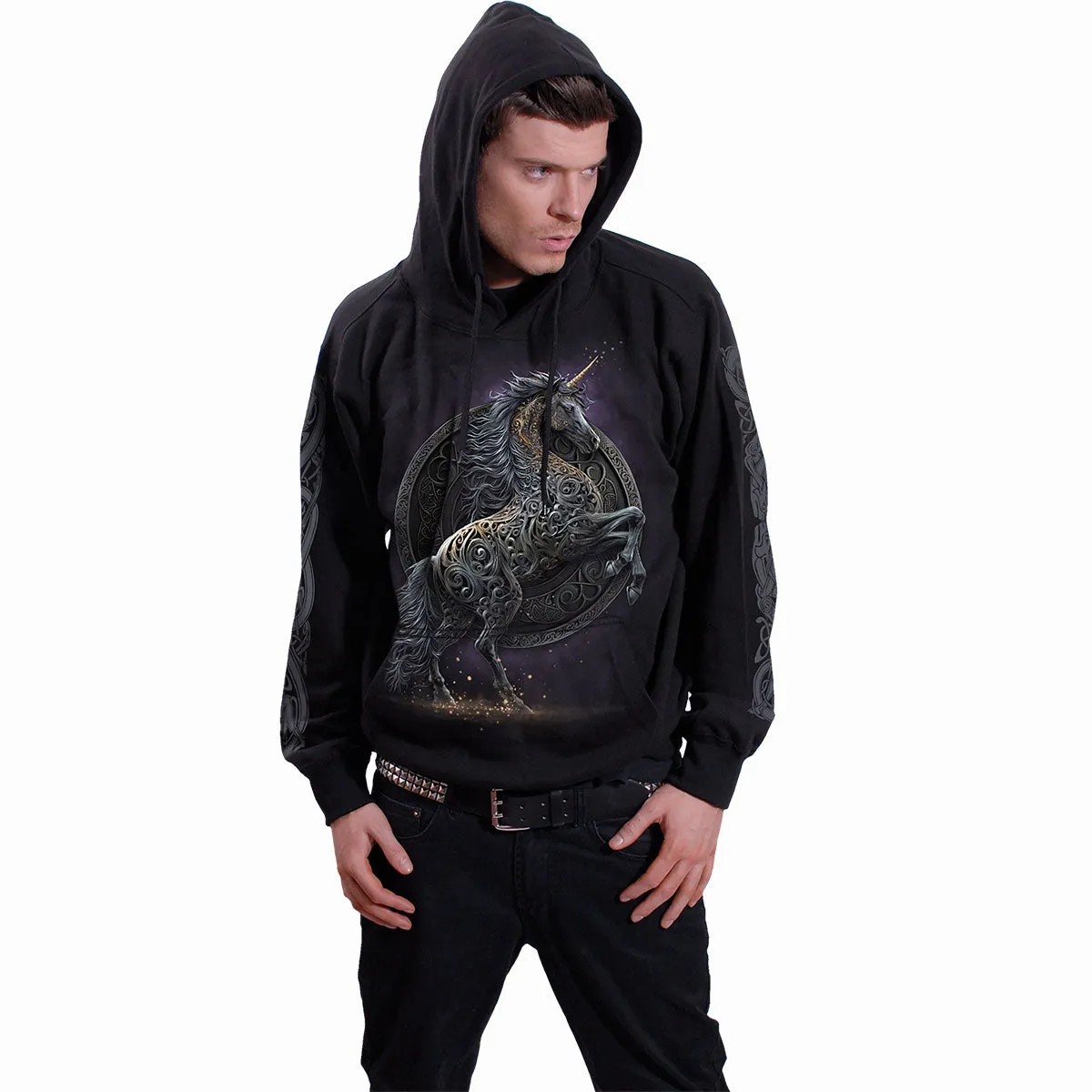 CELTIC UNICORN - Hoody Black sold by Spiral Direct product image thumbnail 3