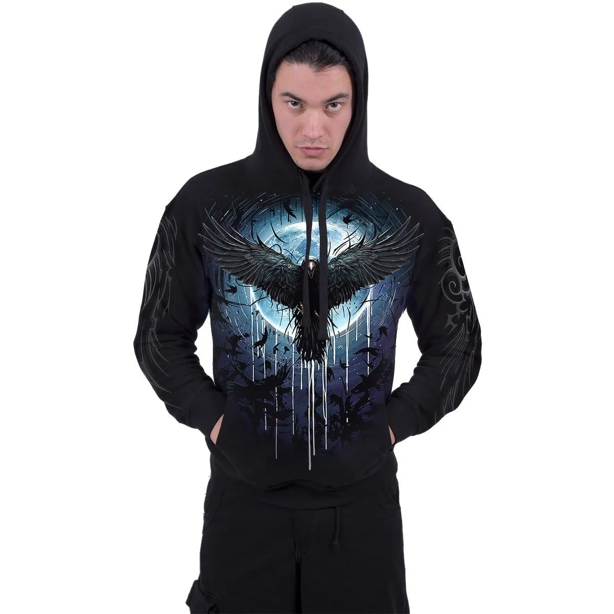 CROW MOON - Hoody Black sold by Spiral Direct product image thumbnail 3