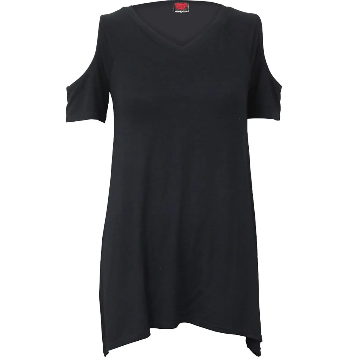 URBAN FASHION - Cold Shoulder Goth Bottom Top sold by Spiral Direct