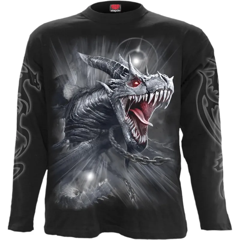 DRAGON'S CRY - Longsleeve T-Shirt Black sold by Spiral Direct