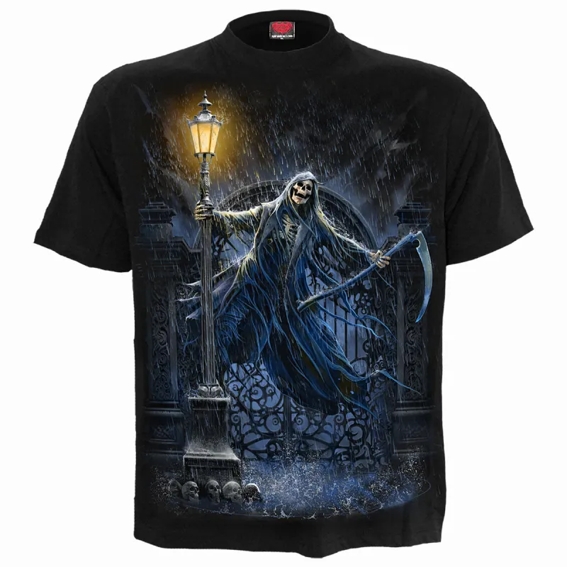 REAPING IN THE RAIN - T-Shirt Black sold by Spiral Direct