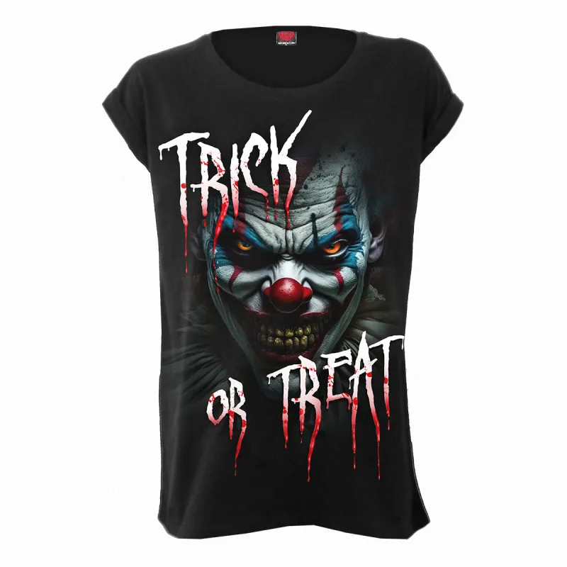 TRICK OR TREAT - Turnup Sleeve Loosefit Tee made by Spiral Direct