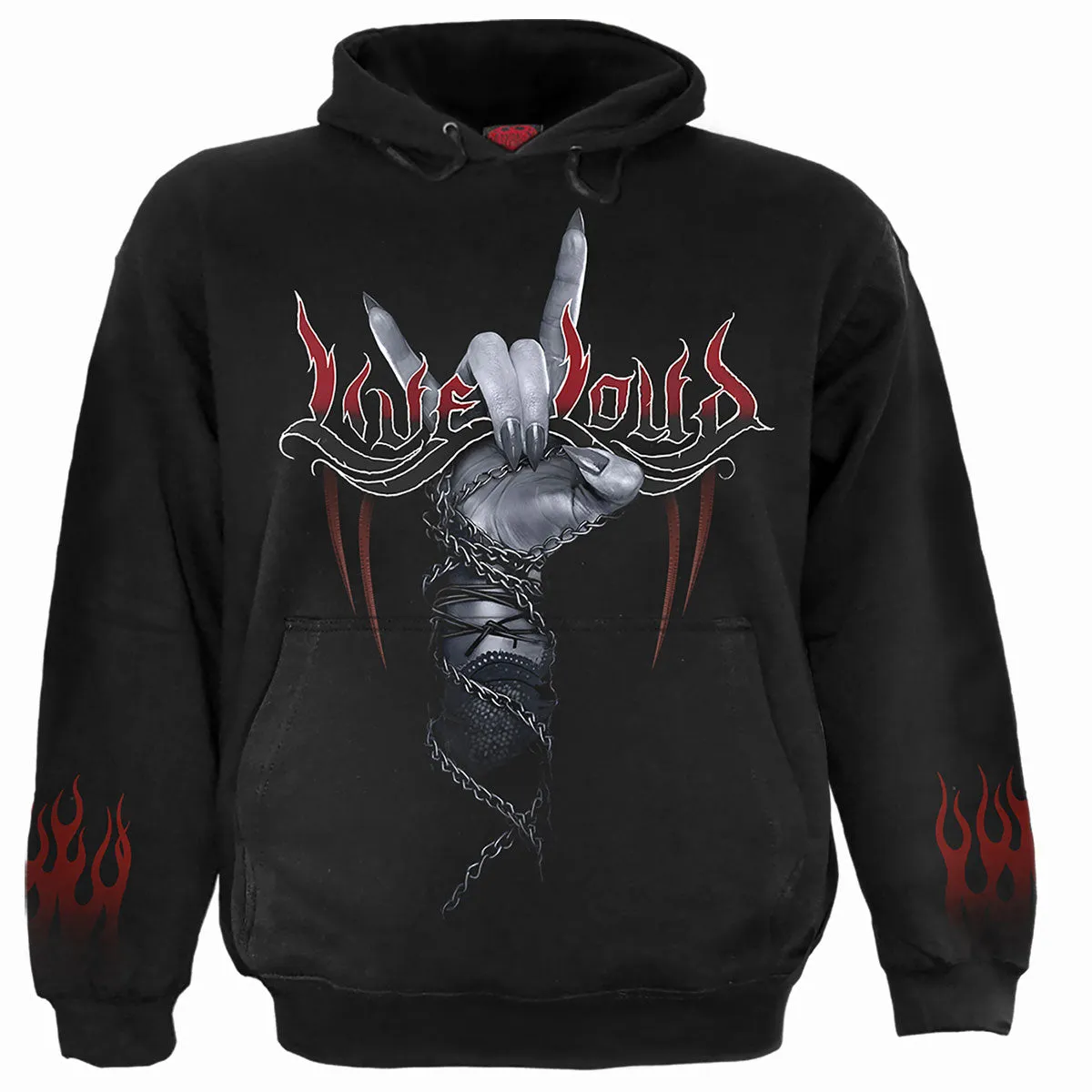 ROCK LOUD - Hoody Black sold by Spiral Direct
