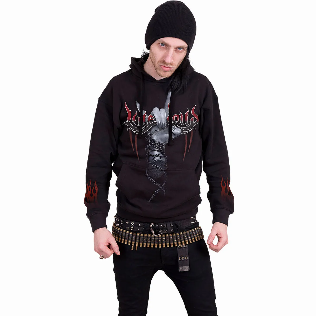 ROCK LOUD - Hoody Black sold by Spiral Direct product image thumbnail 3