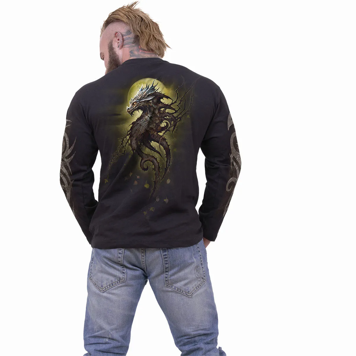 OAK DRAGON - Longsleeve T-Shirt Black sold by Spiral Direct product image thumbnail 3
