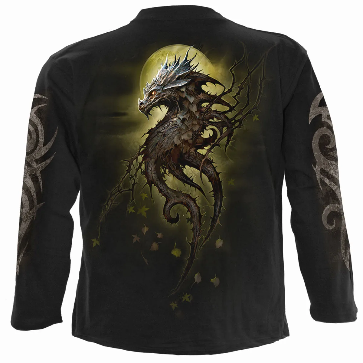 OAK DRAGON - Longsleeve T-Shirt Black sold by Spiral Direct product image thumbnail 2