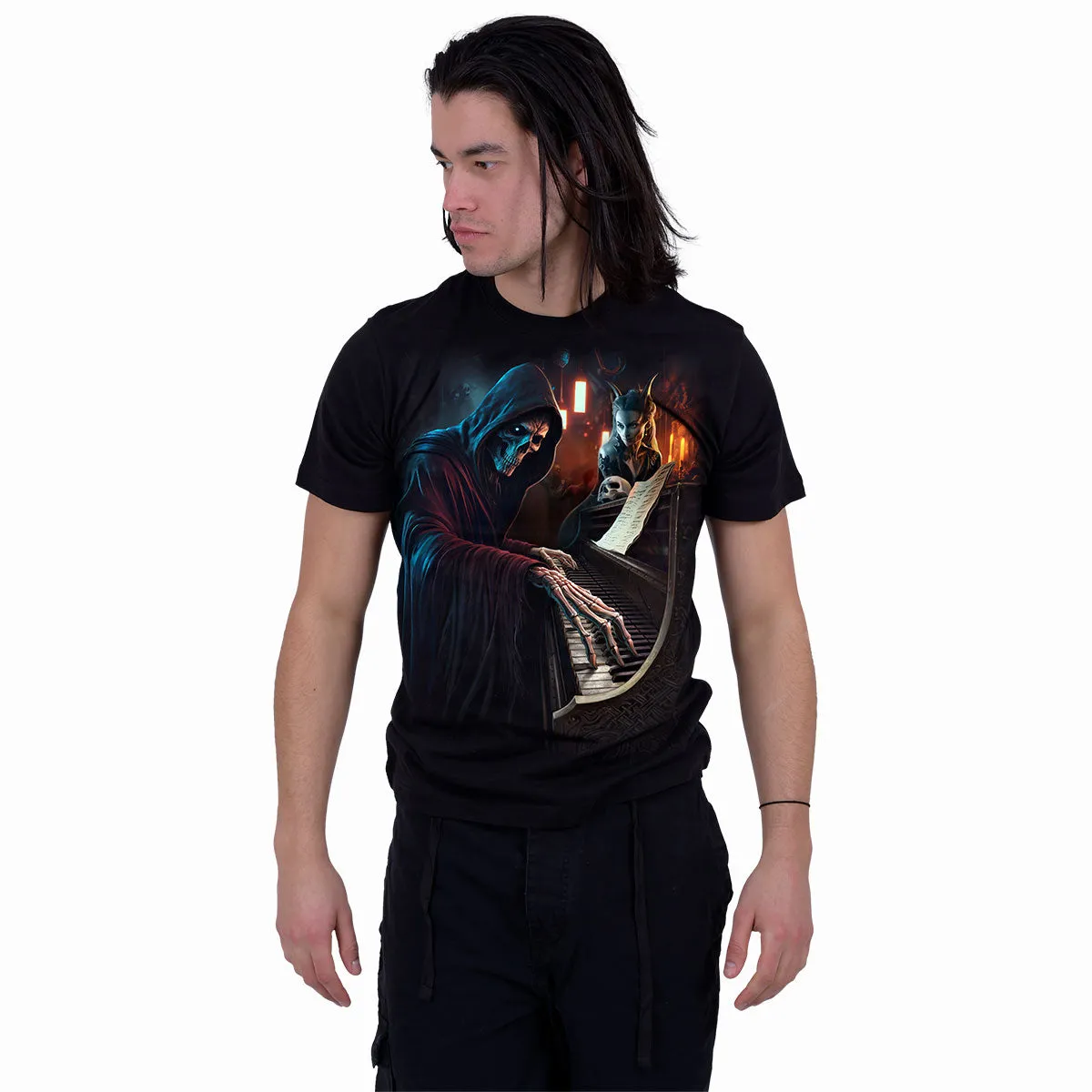 MIDNIGHT BLUES - T-Shirt Black sold by Spiral Direct product image thumbnail 3