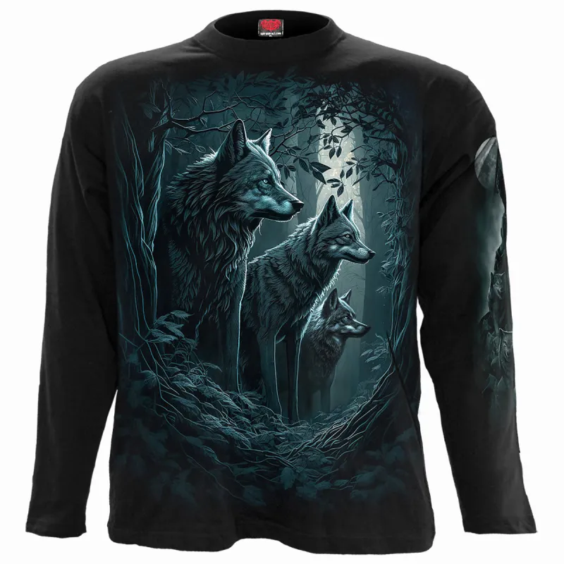 FOREST GUARDIANS - Longsleeve T-Shirt Black sold by Spiral Direct