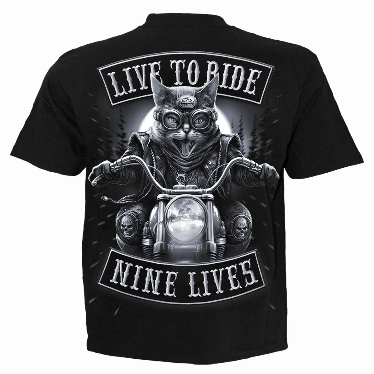 NINE LIVES - T-Shirt Black sold by Spiral Direct product image thumbnail 2