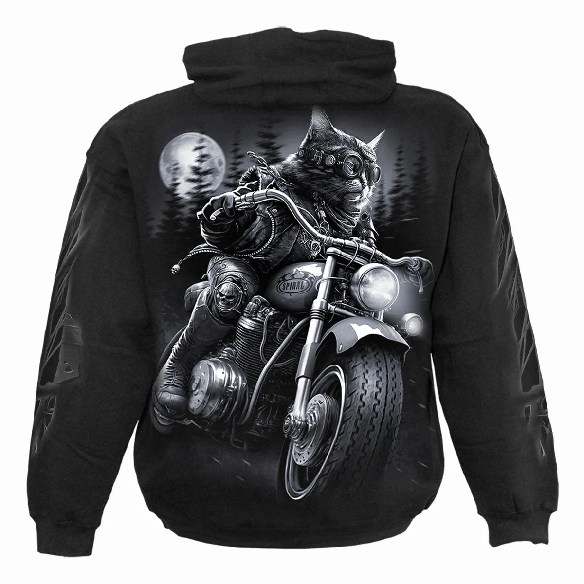 NINE LIVES - Hoody Black sold by Spiral Direct product image thumbnail 2