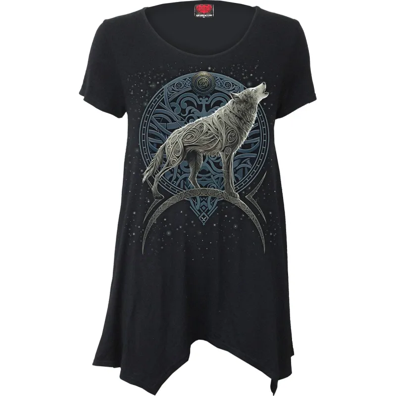 CELTIC WOLF - Smock - Tunic Casual Top sold by Spiral Direct