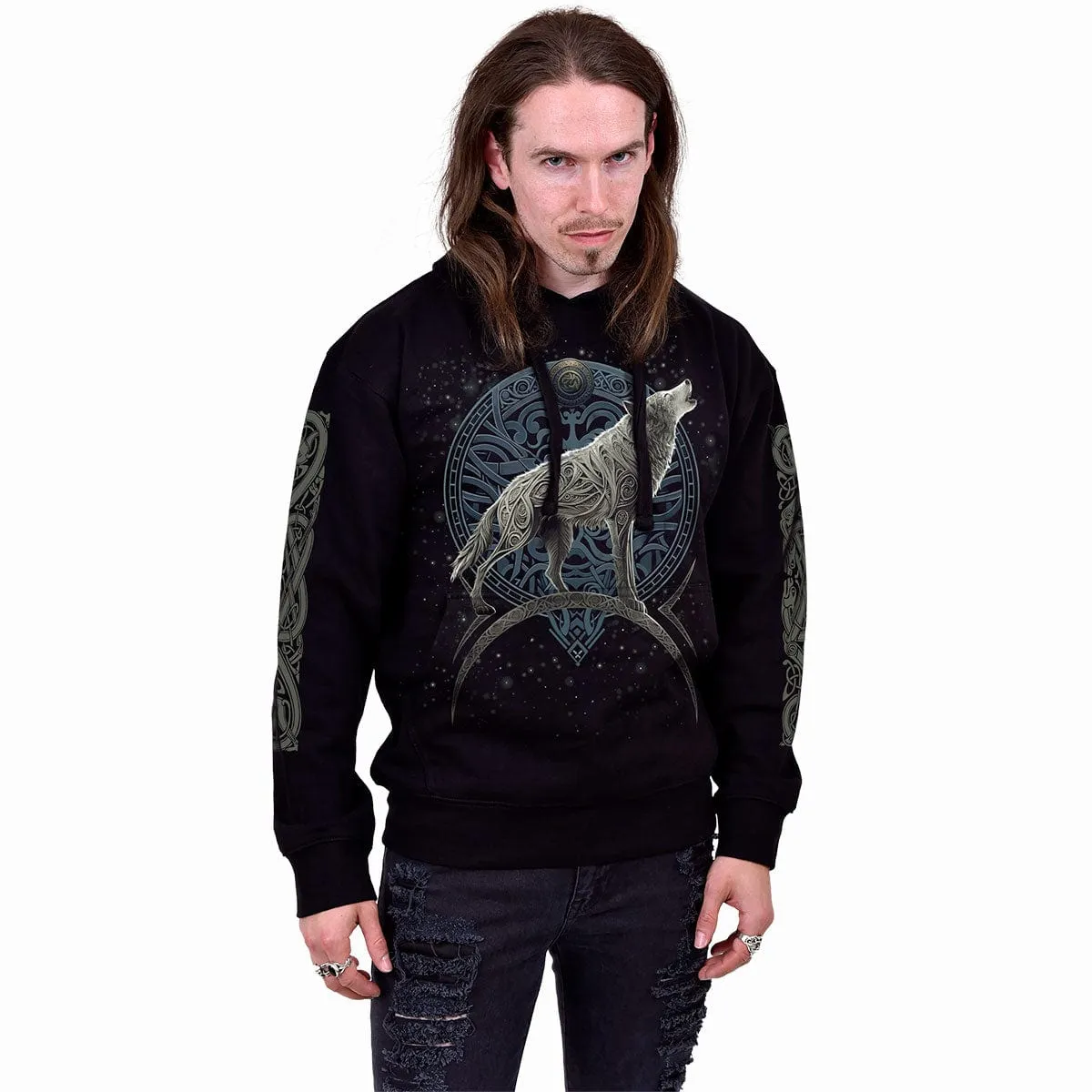 CELTIC WOLF - Hoody Black sold by Spiral Direct product image thumbnail 3